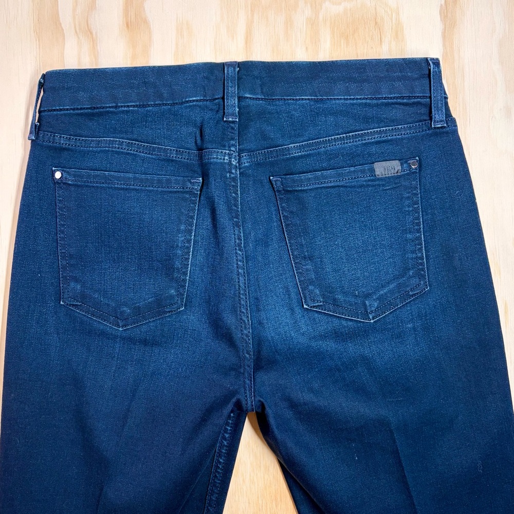 JEN7 by 7 For All Mankind Slim Straight Jeans Blue Stretch Denim Size 6 - Picture 5 of 10